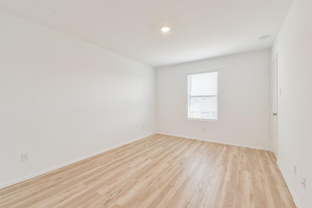 empty room featuring light hardwood / wood-style flooring