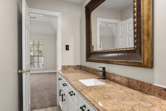 bathroom featuring vanity