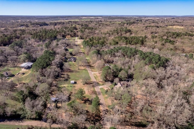 bird's eye view featuring a rural view