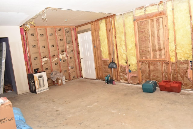 misc room featuring concrete flooring