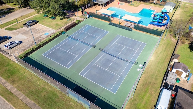 birds eye view of property