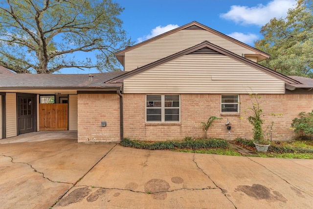 view of property exterior