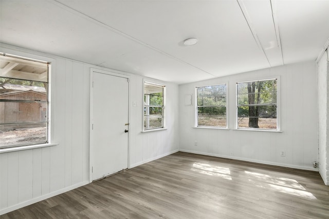 interior space featuring hardwood / wood-style floors