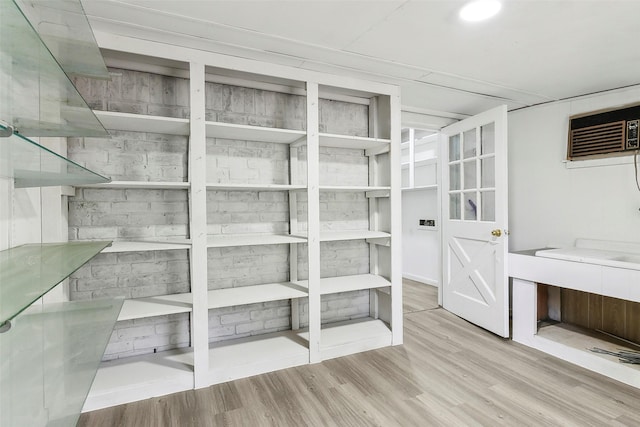 storage room with a wall unit AC