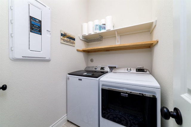 laundry area with washer and clothes dryer