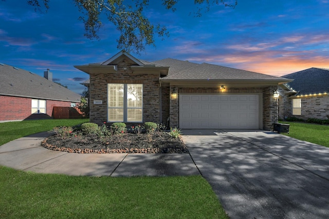 ranch-style house with a garage