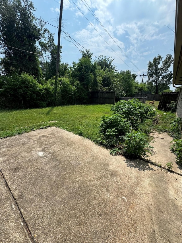 view of yard featuring a patio