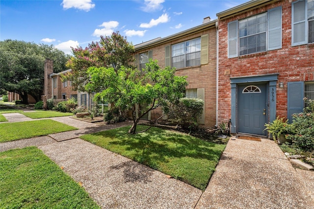 view of property with a front yard