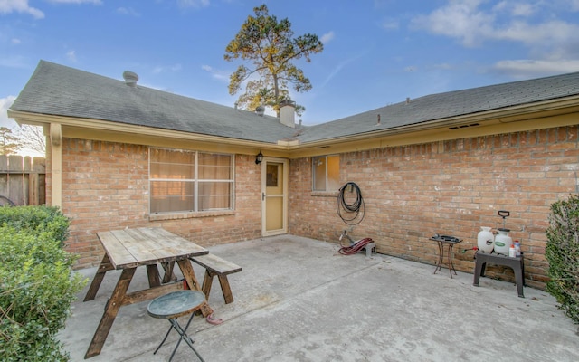 back of house featuring a patio area