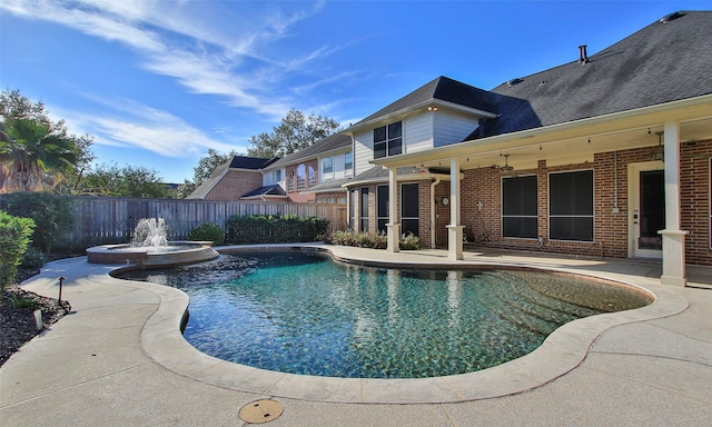 view of pool with a patio area