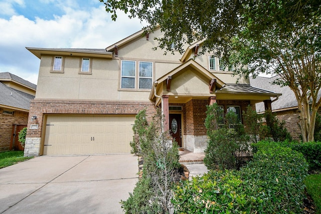 view of front of house featuring a garage