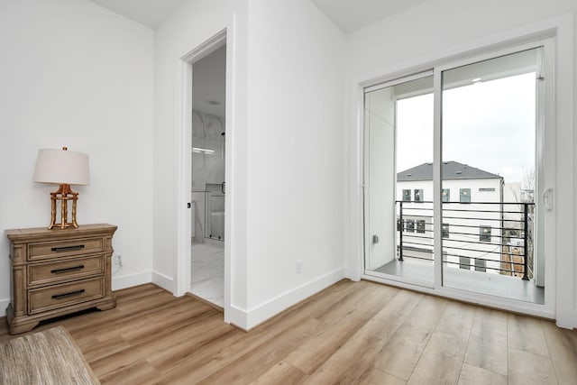 interior space featuring light hardwood / wood-style floors