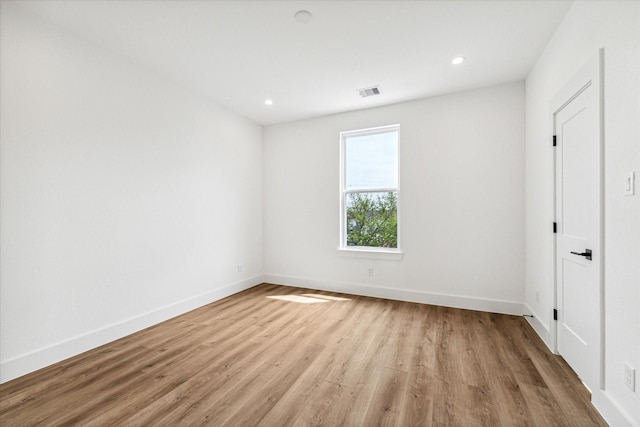 unfurnished bedroom featuring light hardwood / wood-style flooring