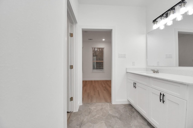 bathroom featuring vanity