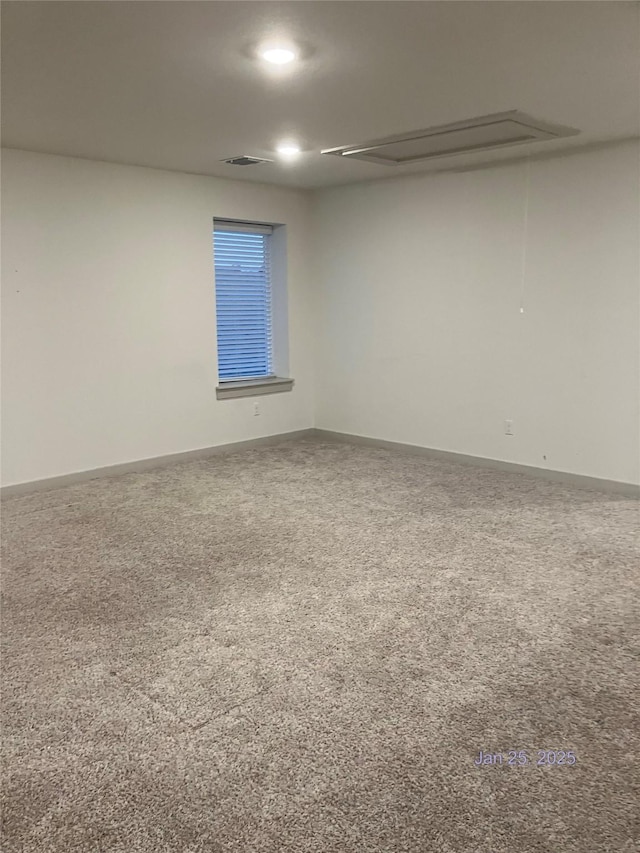 view of carpeted empty room