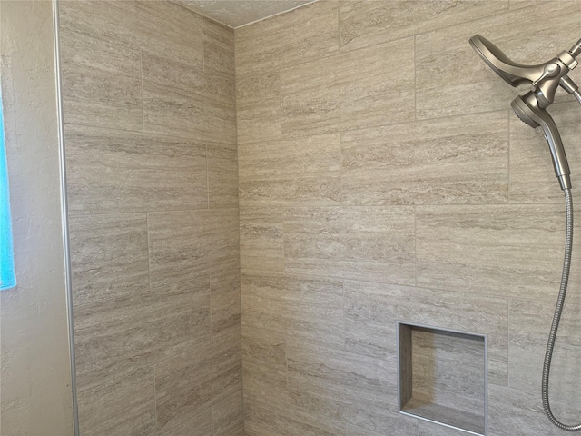 room details featuring tiled shower