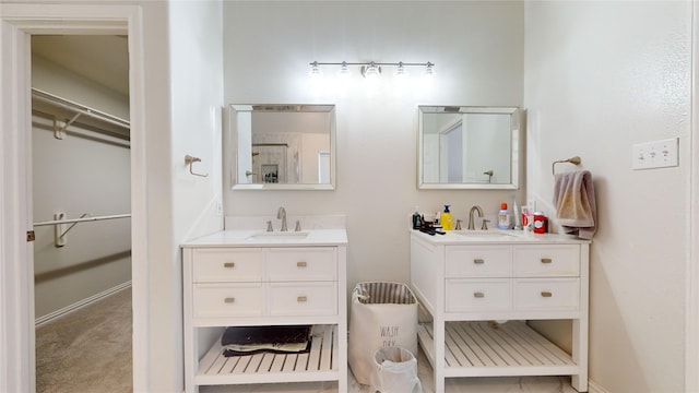 bathroom with vanity