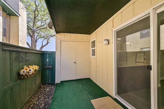 view of patio / terrace with fence