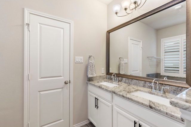 bathroom with vanity