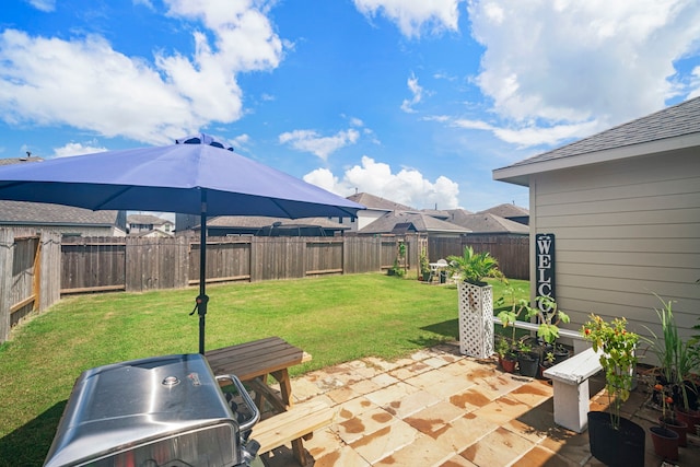 view of patio / terrace featuring grilling area