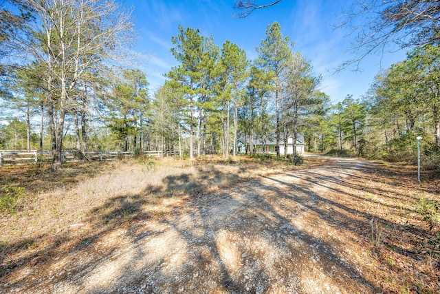 view of road featuring driveway