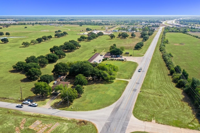 drone / aerial view featuring a rural view