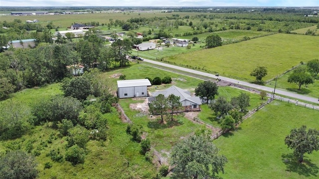 bird's eye view featuring a rural view