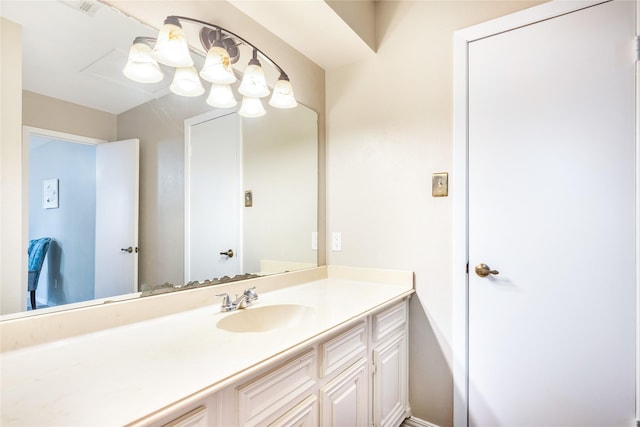 bathroom featuring vanity