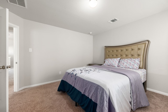 bedroom with carpet floors