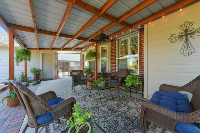 view of sunroom