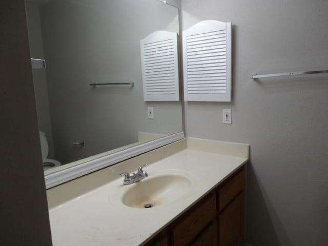 bathroom with vanity