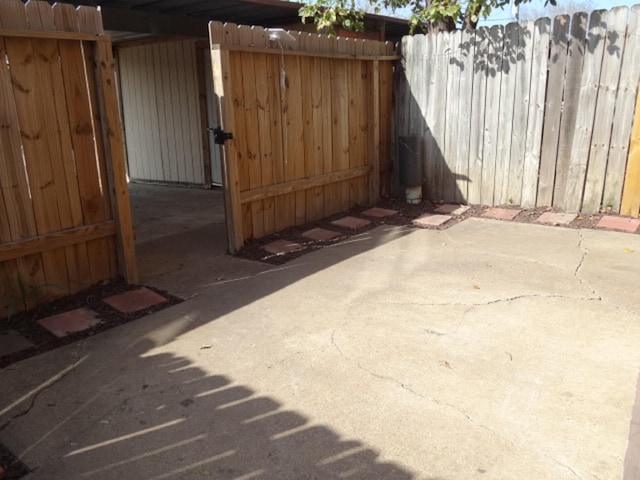 exterior space with fence