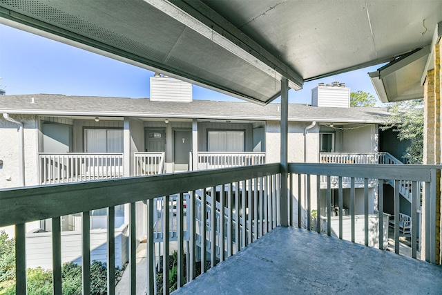 view of balcony