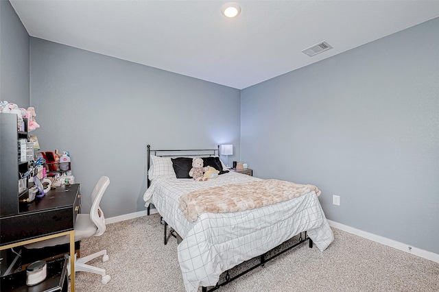 bedroom featuring carpet flooring