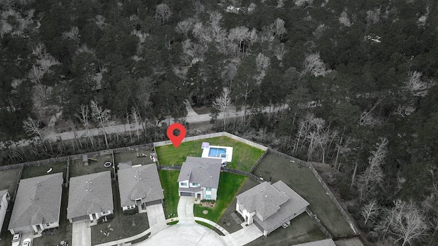 birds eye view of property