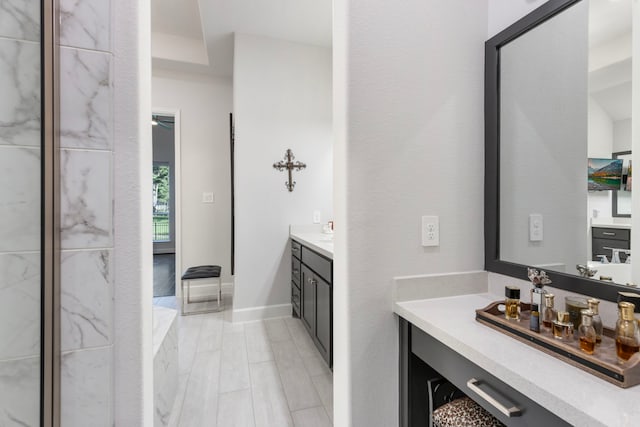 bathroom featuring vanity