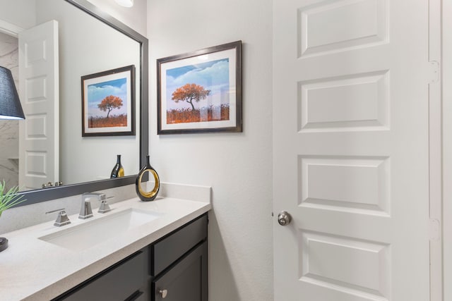 bathroom featuring vanity