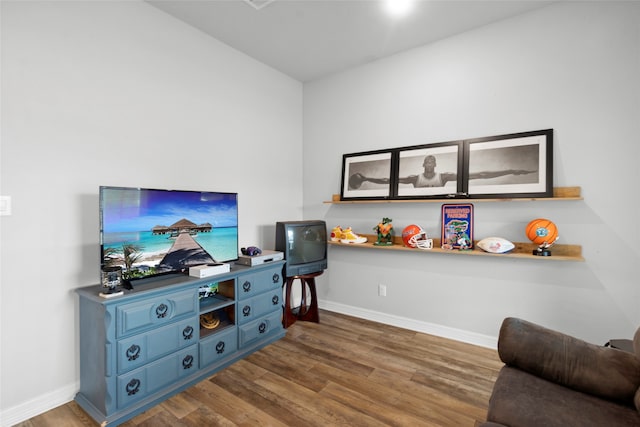 interior space featuring hardwood / wood-style flooring