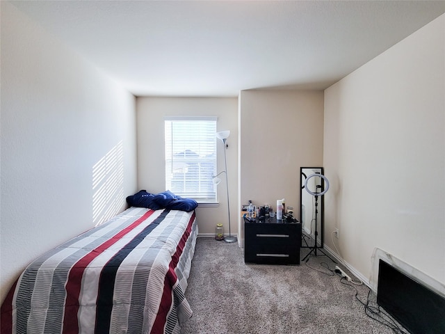 bedroom with carpet