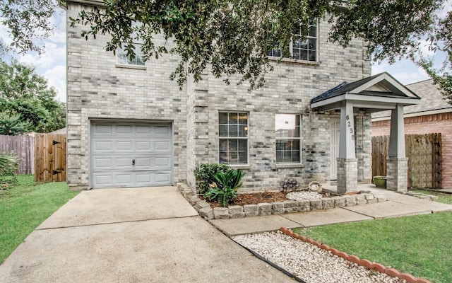 view of front of house featuring a garage