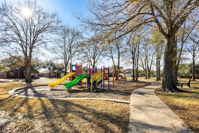 view of jungle gym