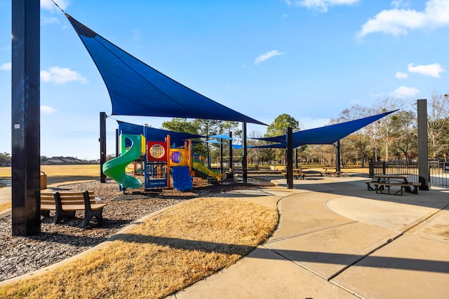 view of jungle gym