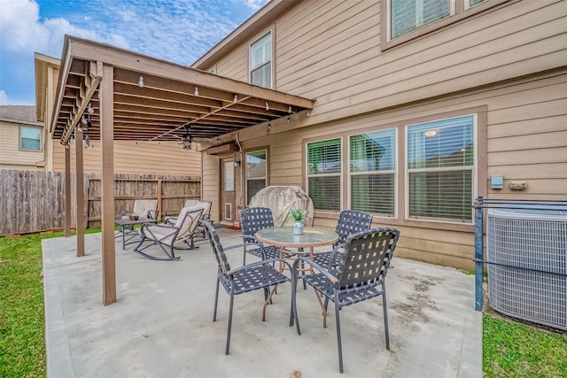 view of patio / terrace with cooling unit