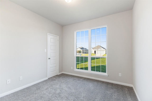 view of carpeted empty room