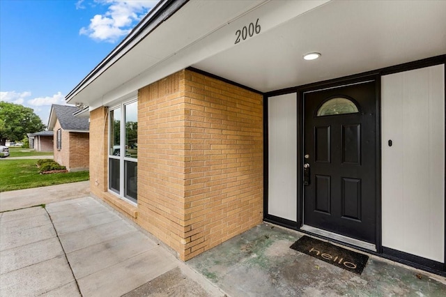 view of entrance to property