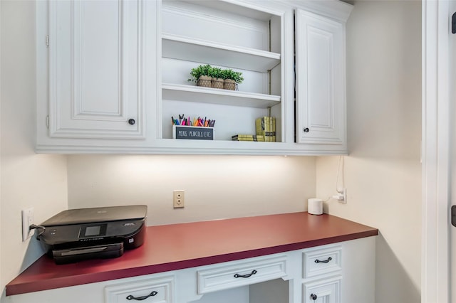 bar with white cabinets