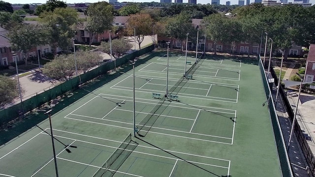 view of tennis court