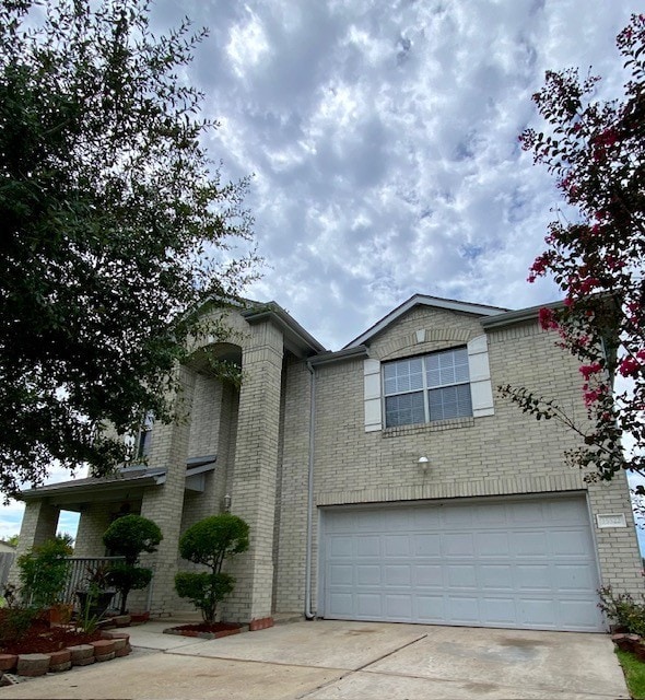 front facade featuring a garage