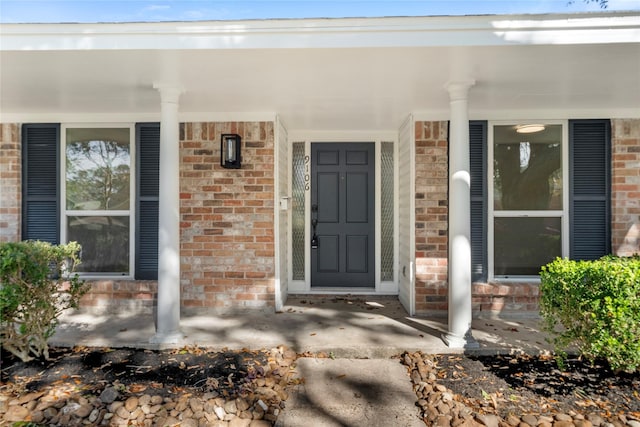 view of exterior entry