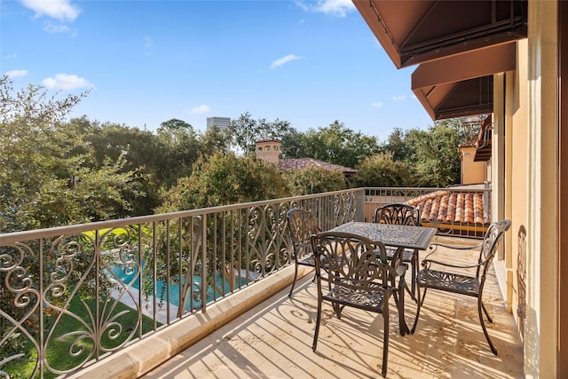 view of balcony